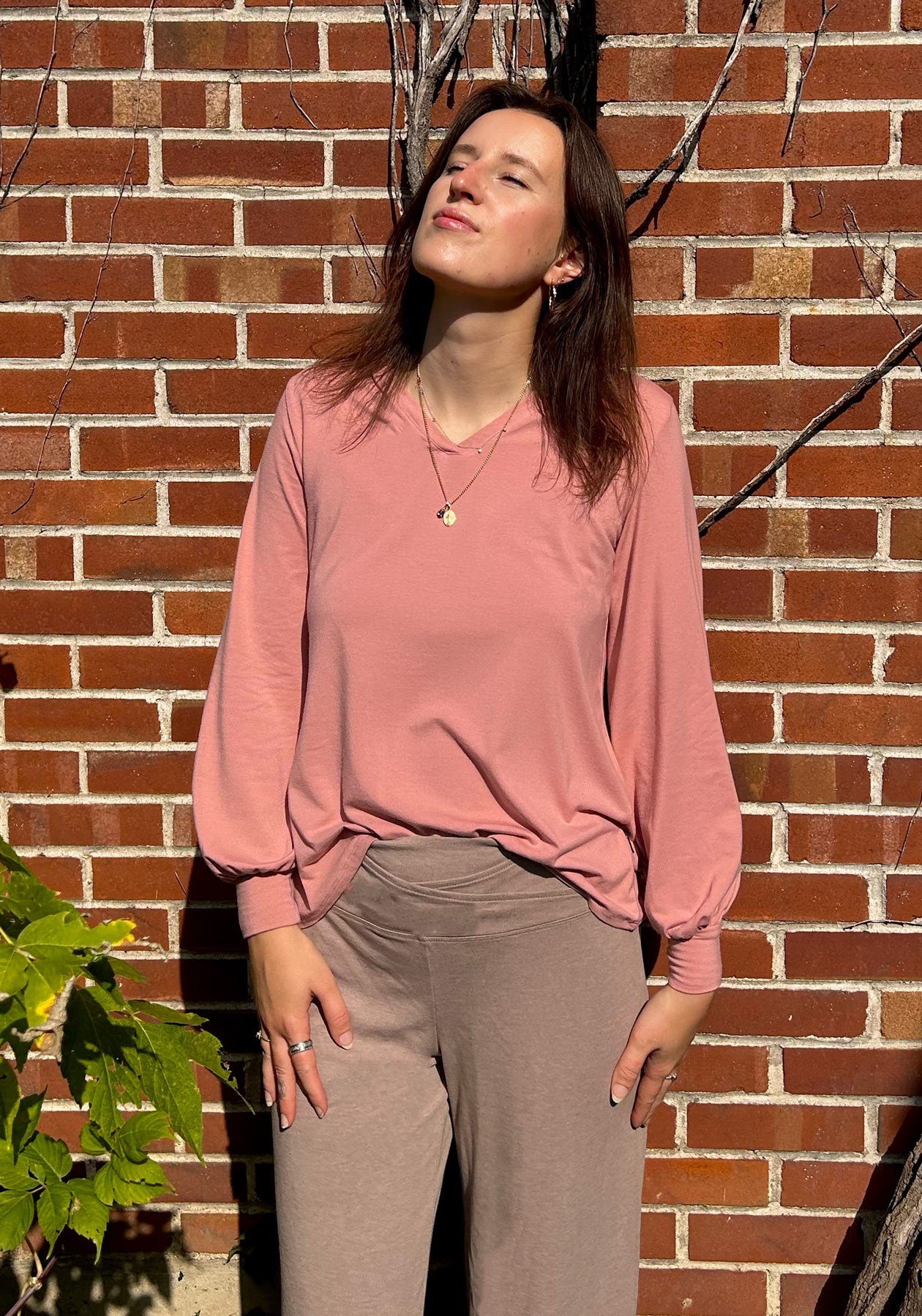 BELMINA - Pink long sleeve top