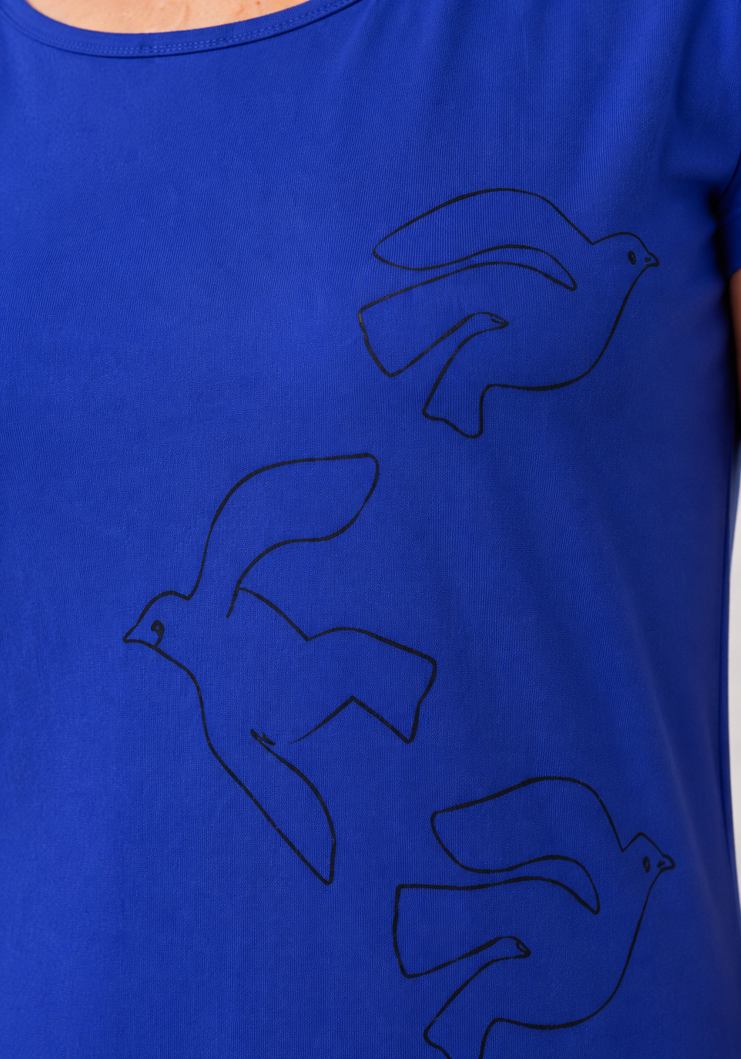 ANEMONE - Blue short-sleeved tunic