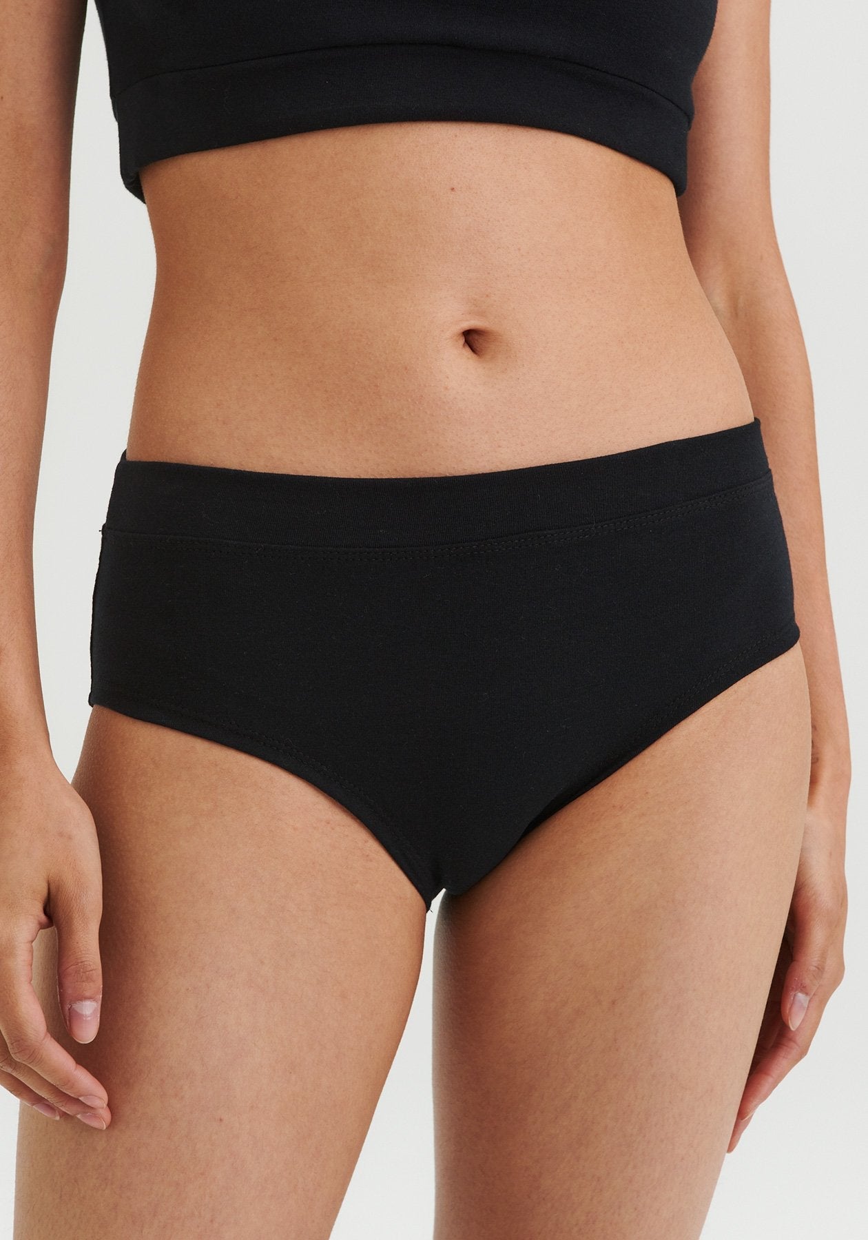 BROME - Culotte bikini noire en coton bio-Cadeaux écologiques-Message Factory