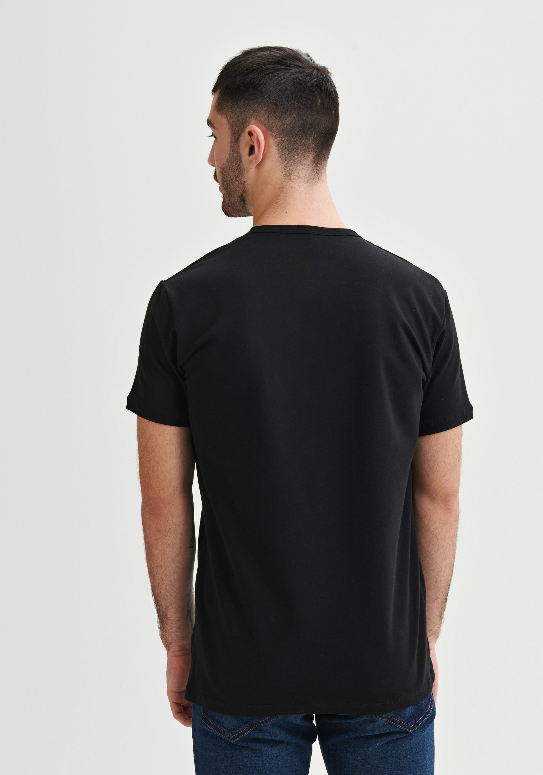 OÖM - T-shirt noir uni