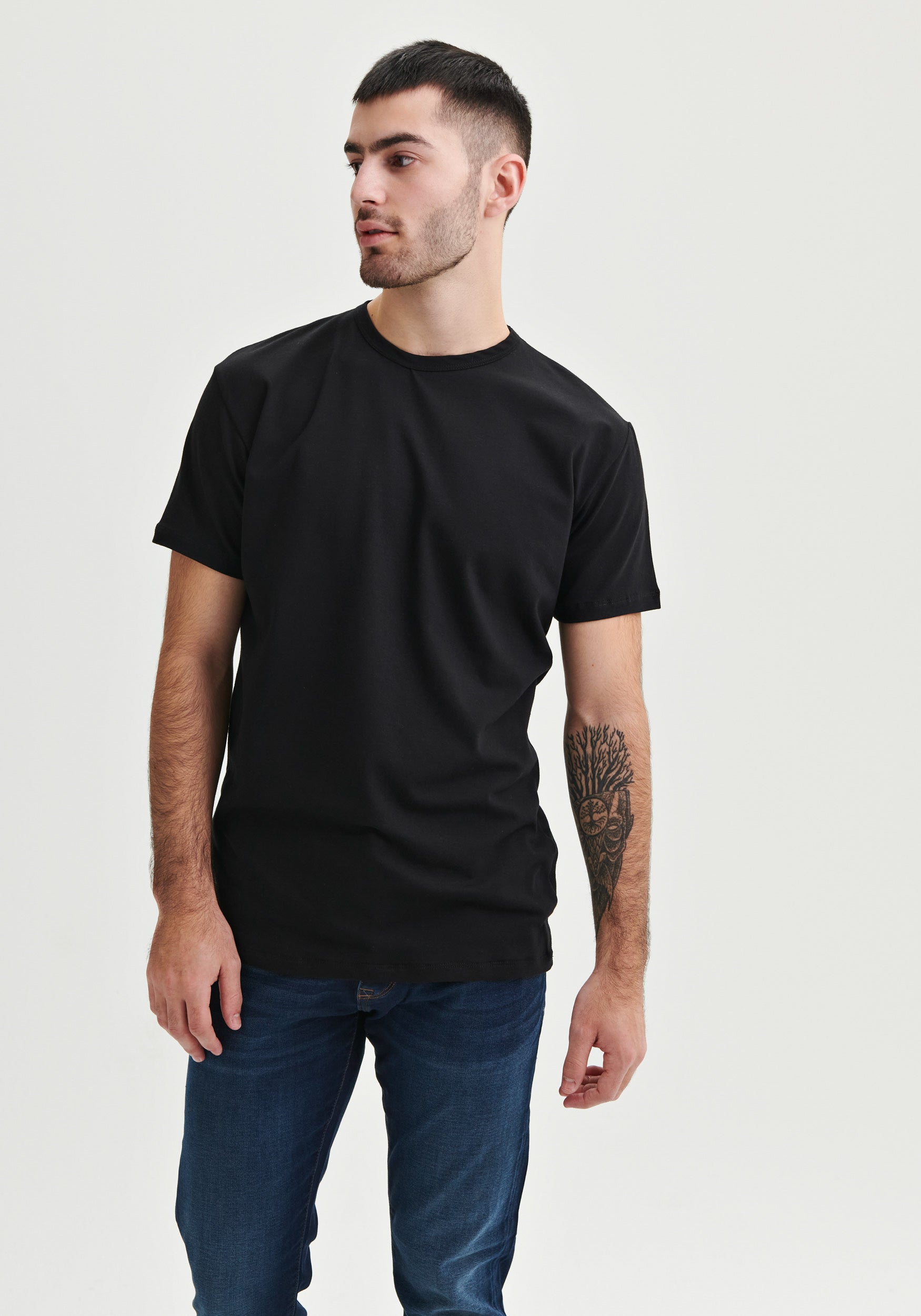 OÖM - T-shirt noir uni