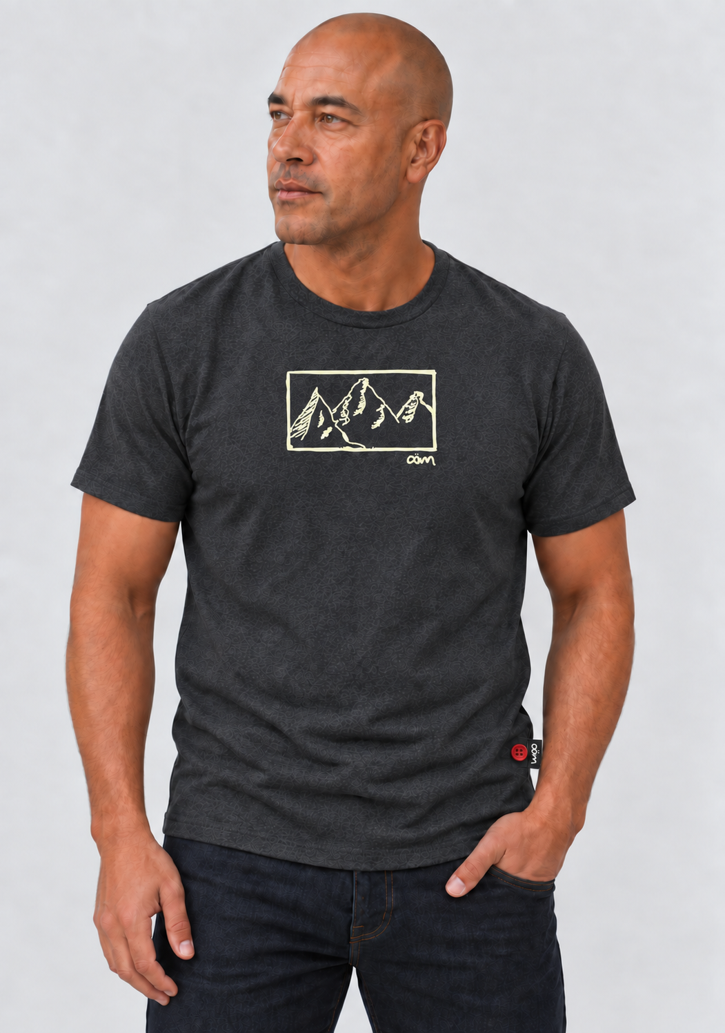 EXPLORER | OÖM T-shirt  manche courte coton bio charcoal