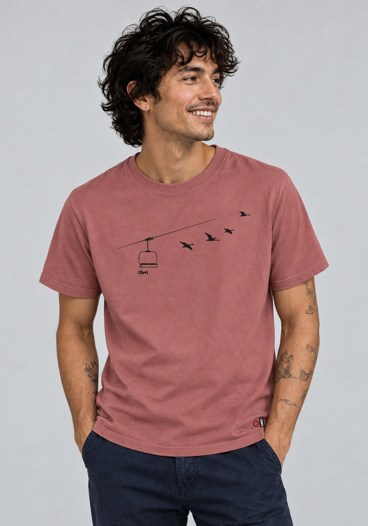 TRANSIT | OÖM T-shirt blush  coton bio