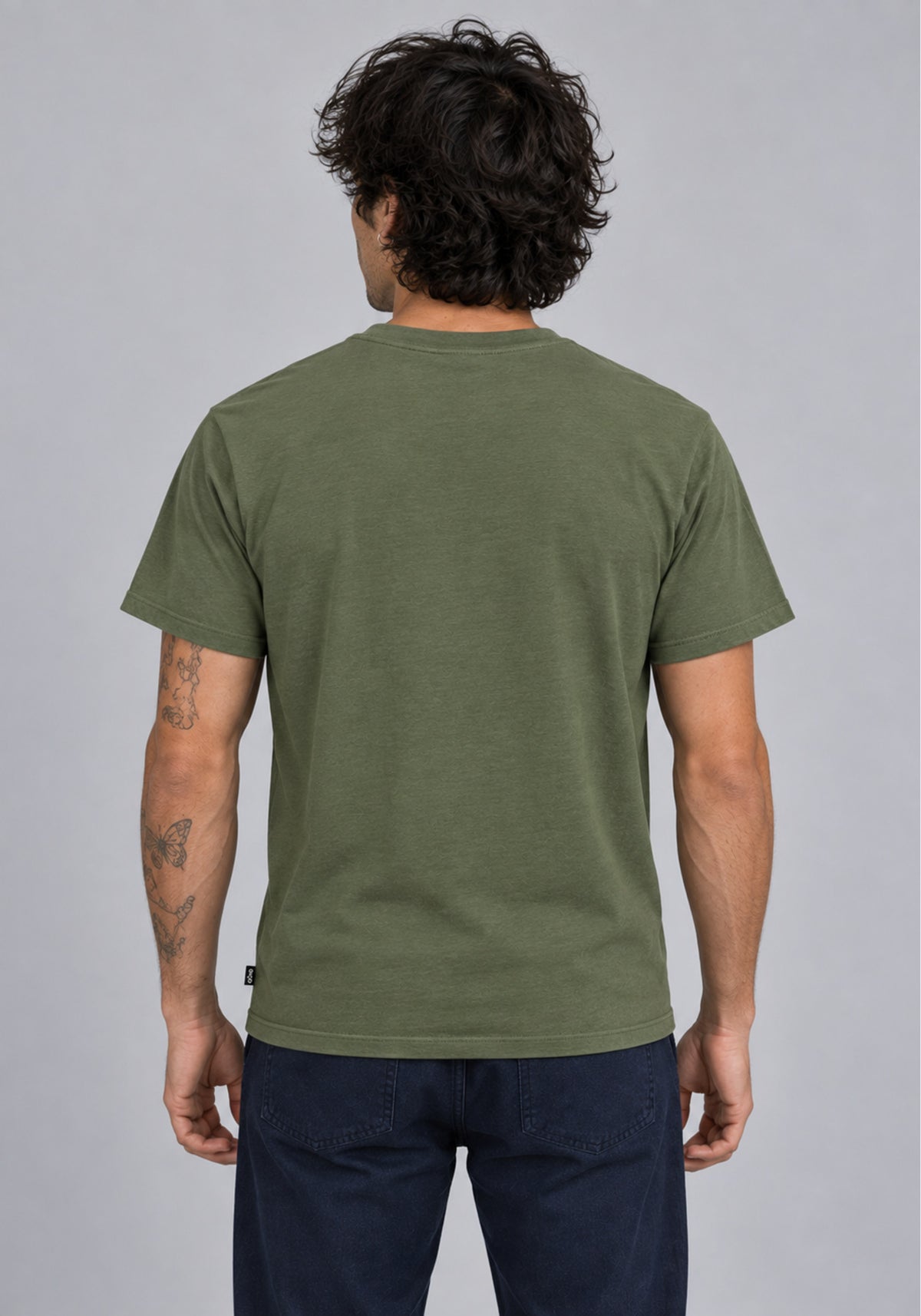 TRANSIT | OÖM T-shirt olive Tencel et coton bio