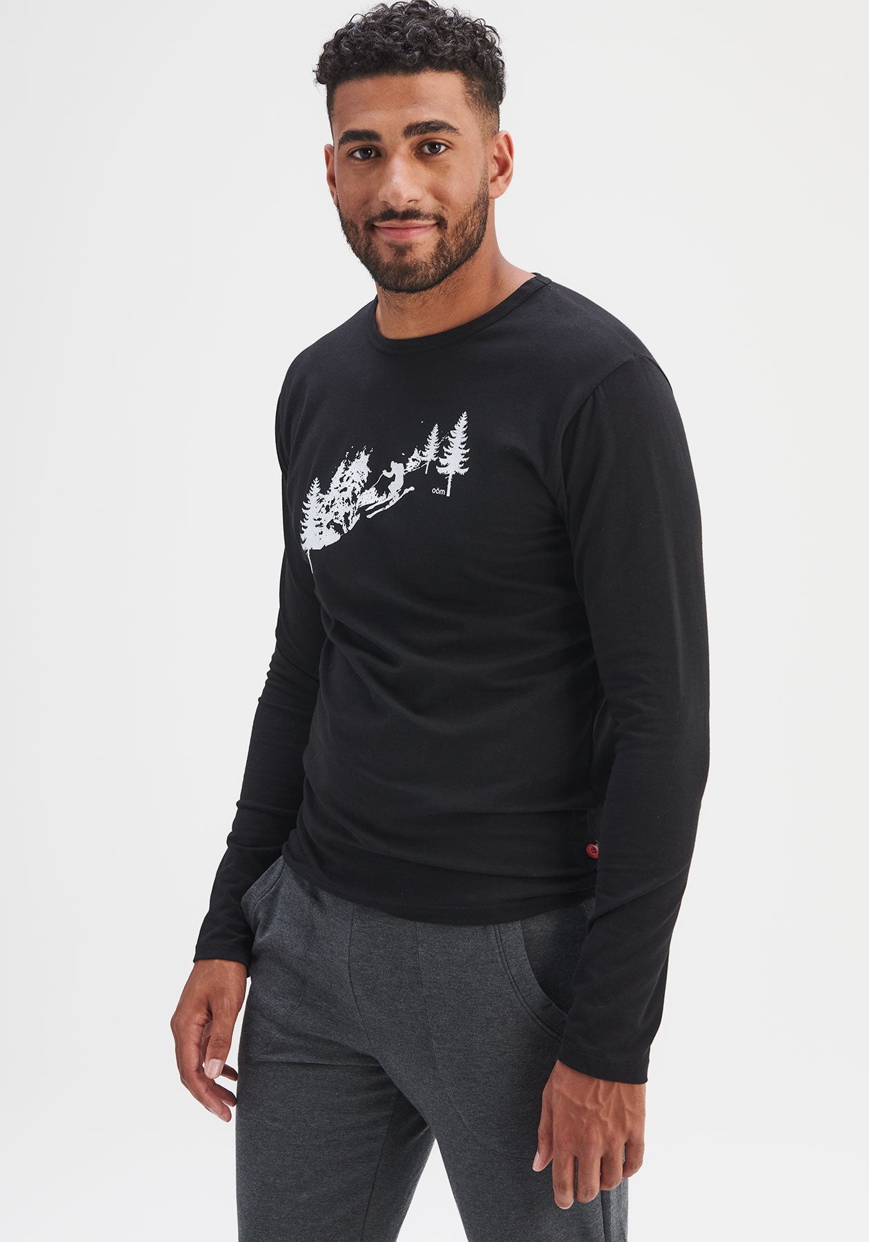 DESCENTE - Chandail manches longues noir-Hauts Hommes-OÖM Ethikwear