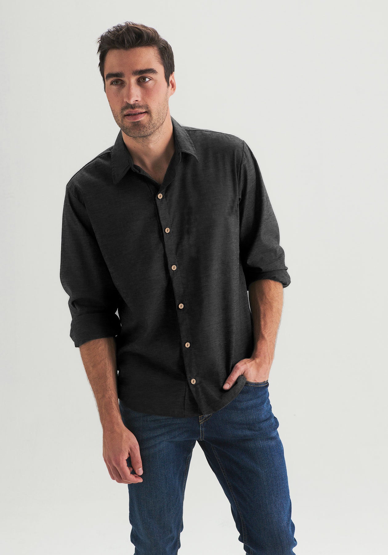 LIAM - Grey long sleeve shirt