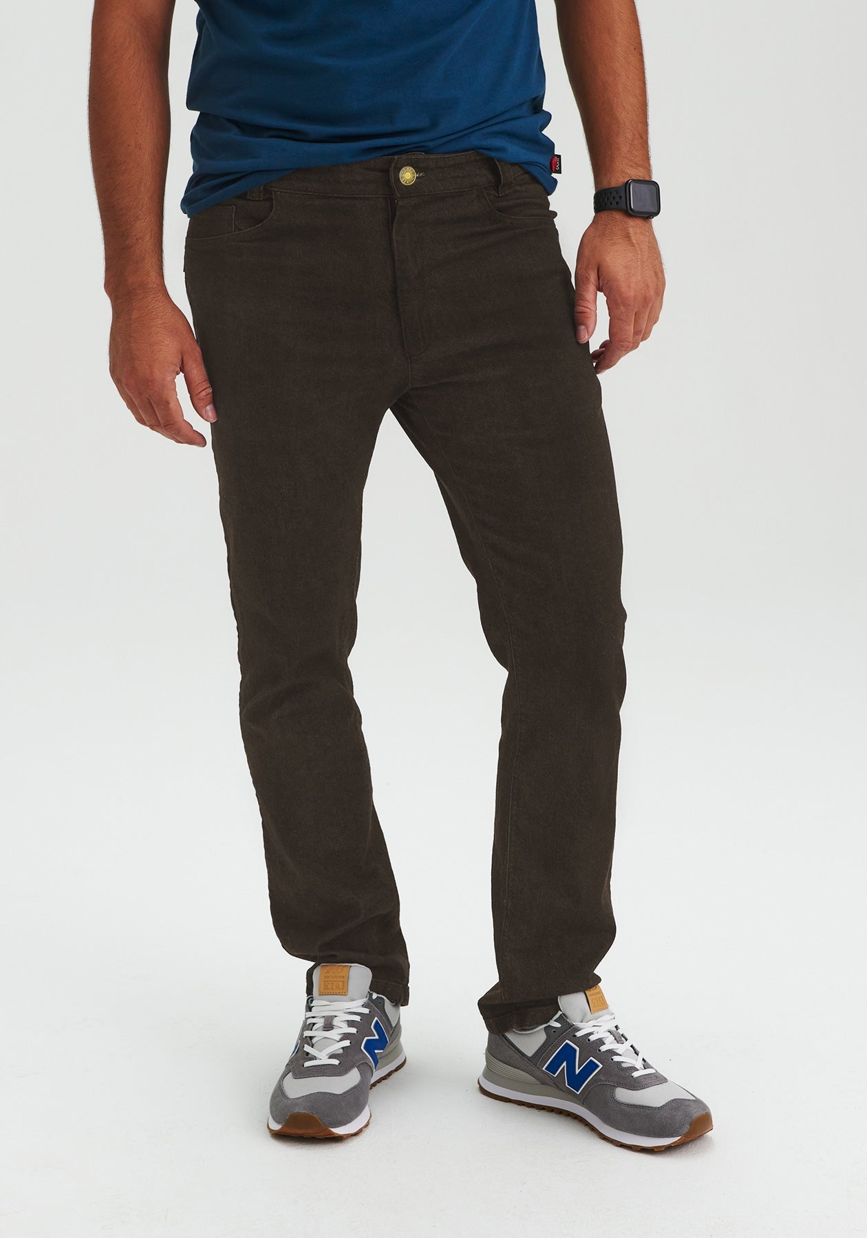 ANTHONY - Pantalon jeans brun-Bas Hommes-OÖM Ethikwear