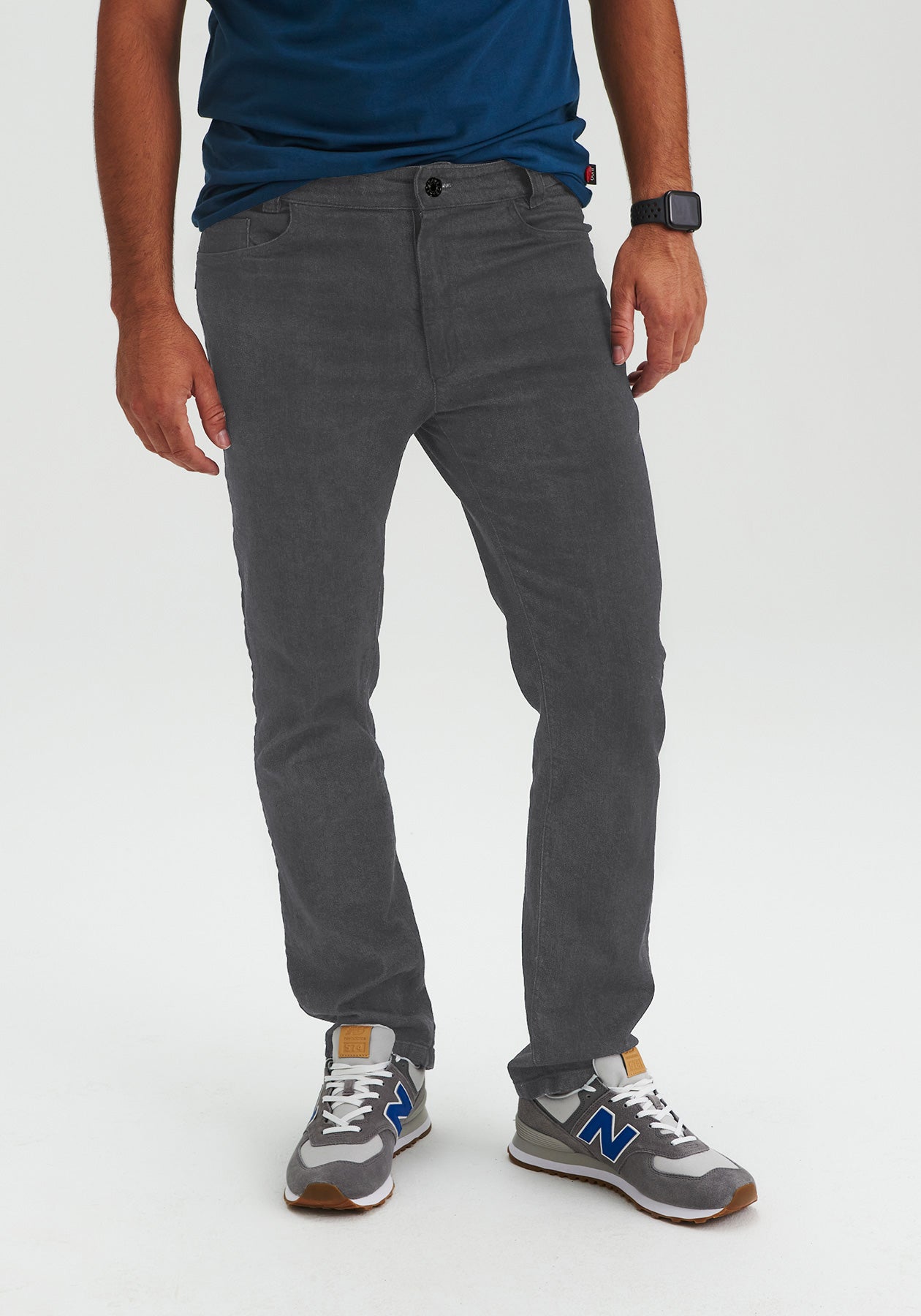 ANTHONY - Pantalon jeans gris-Bas Hommes-OÖM Ethikwear