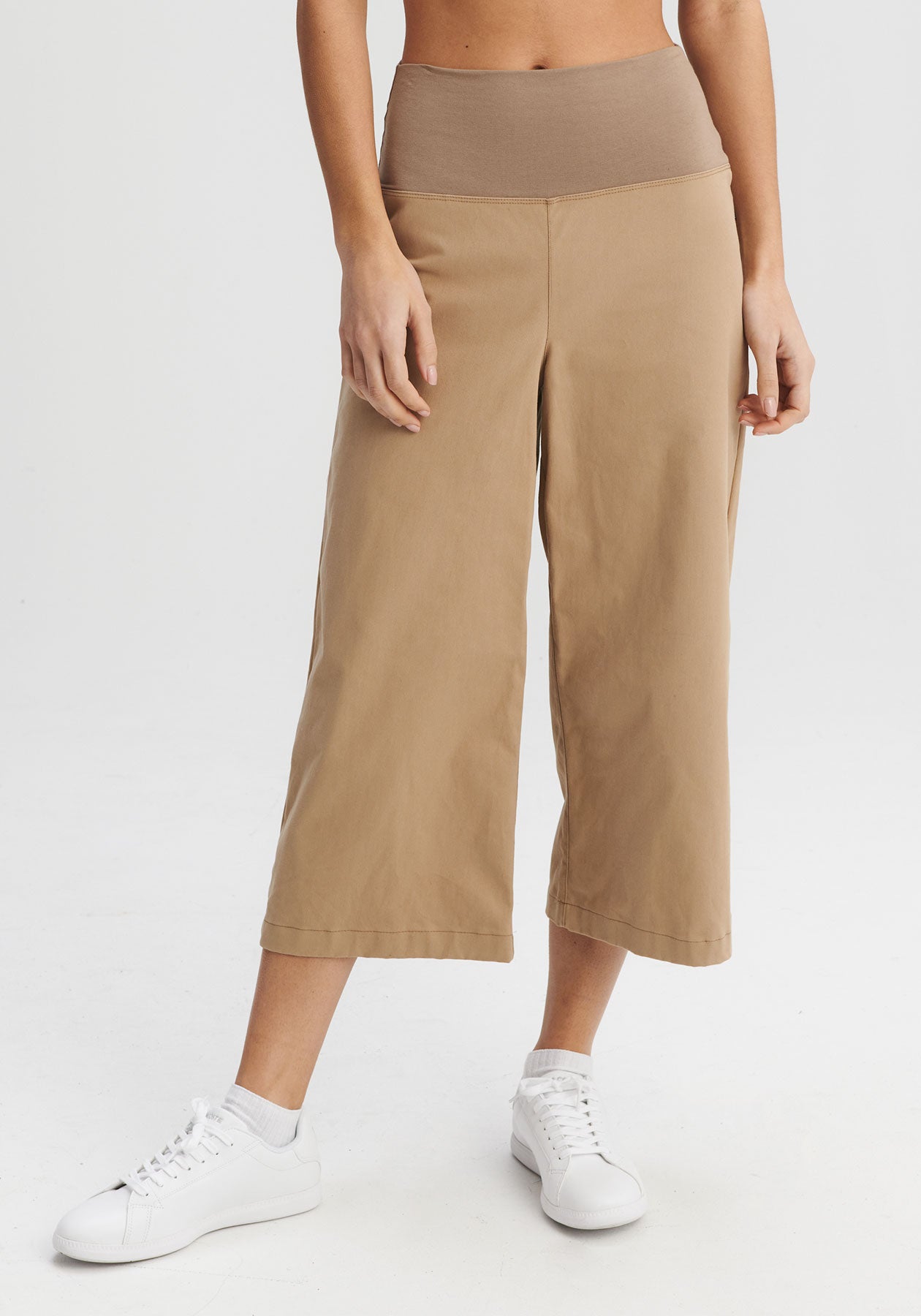 BLUE ICE - Gauchos sable en coton bio-Bas-Message Factory