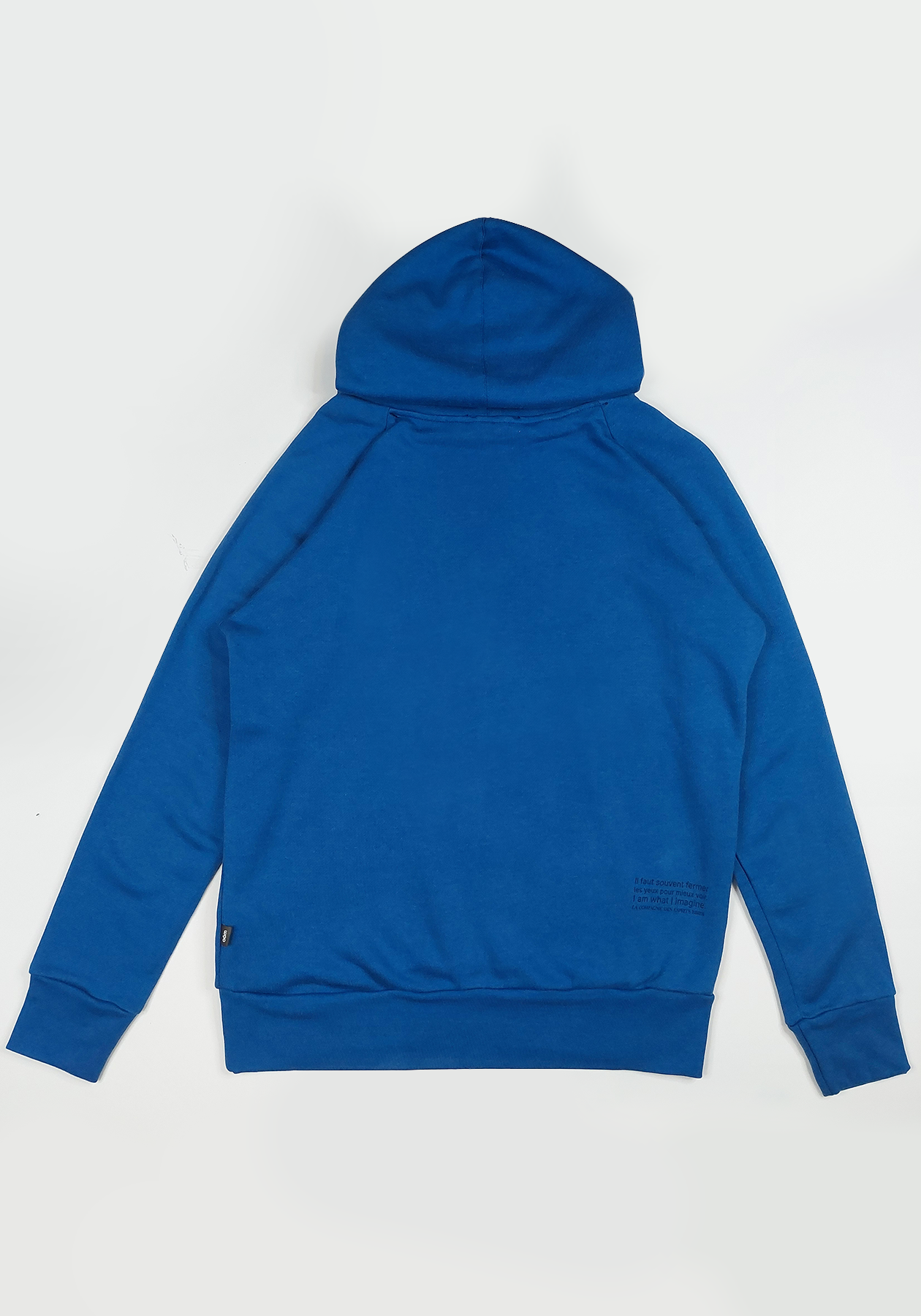 KYLE - Hoodie en molleton imprimé bleu océan-Hauts homme-OÖM Ethikwear