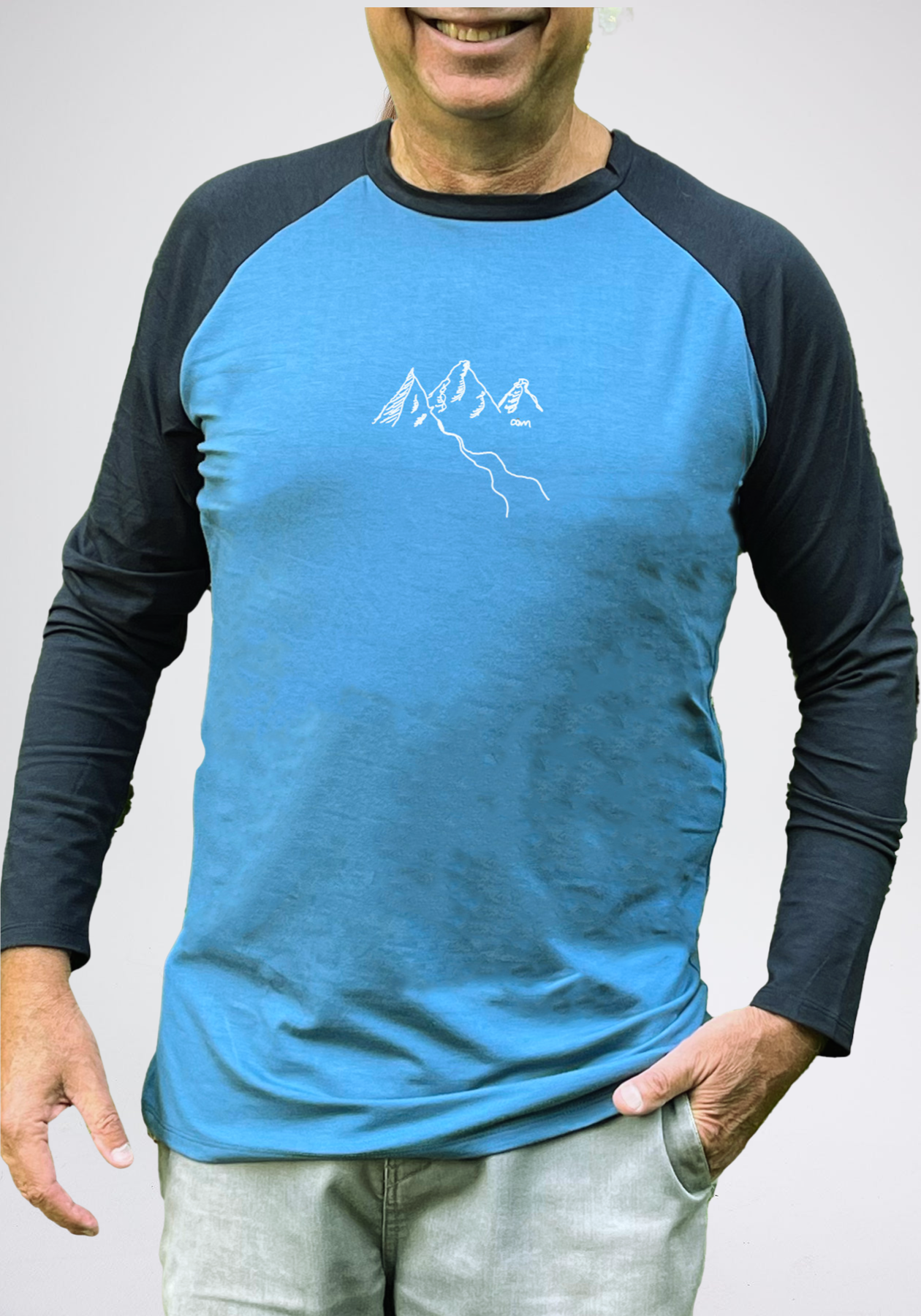APPALACHES - Blue long sleeves sweater