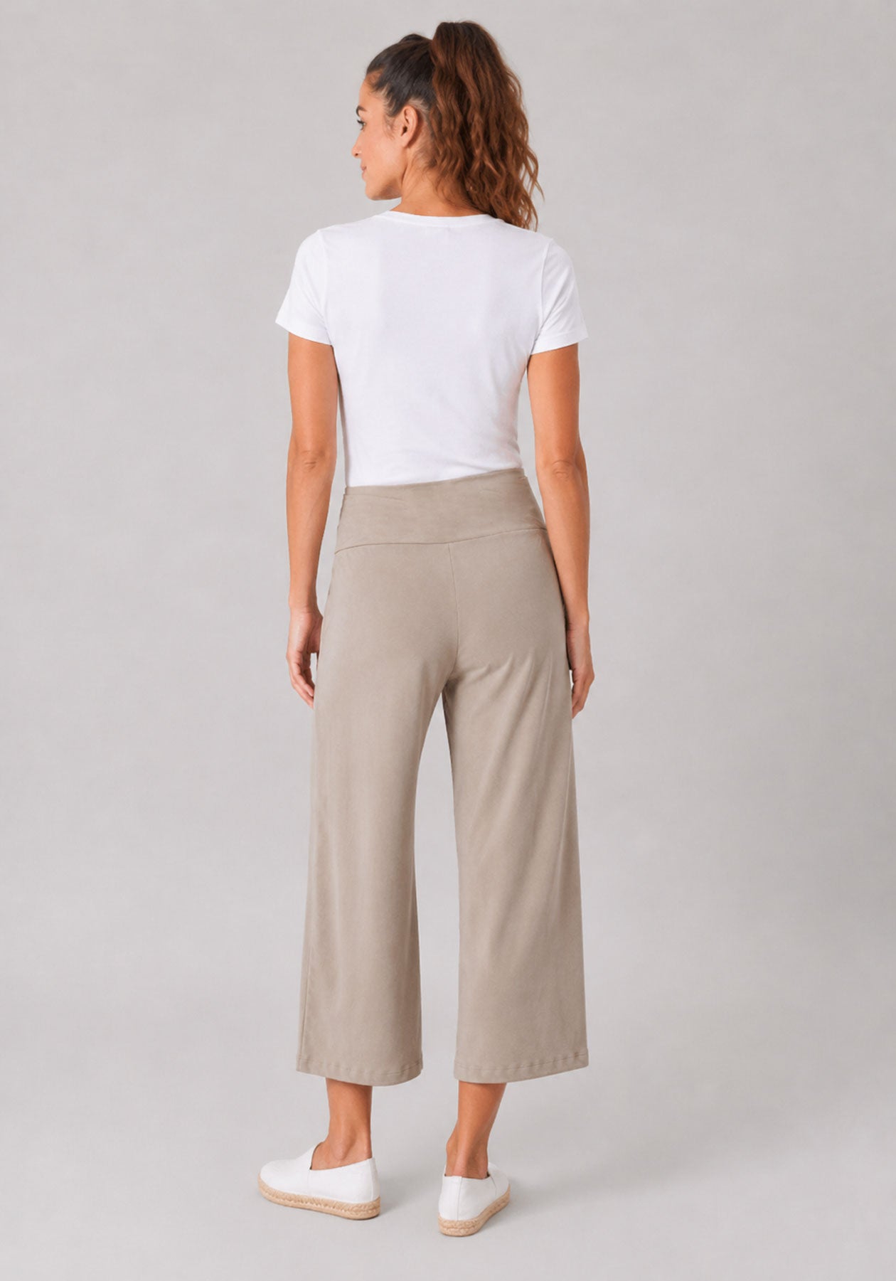 CALLA - Capri en coton bio sable