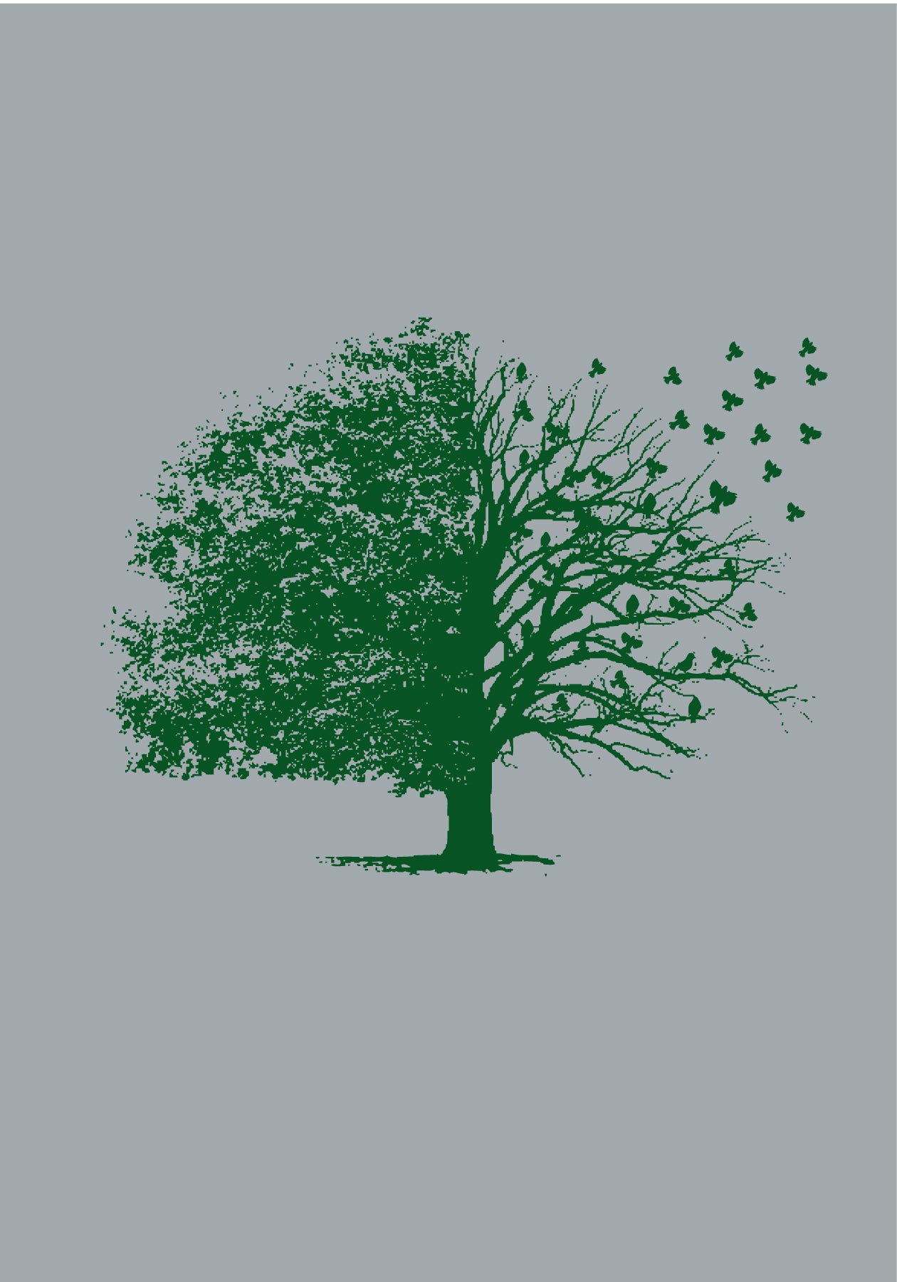 CAMOUFLAGE - OÖM T-shirt gris chiné