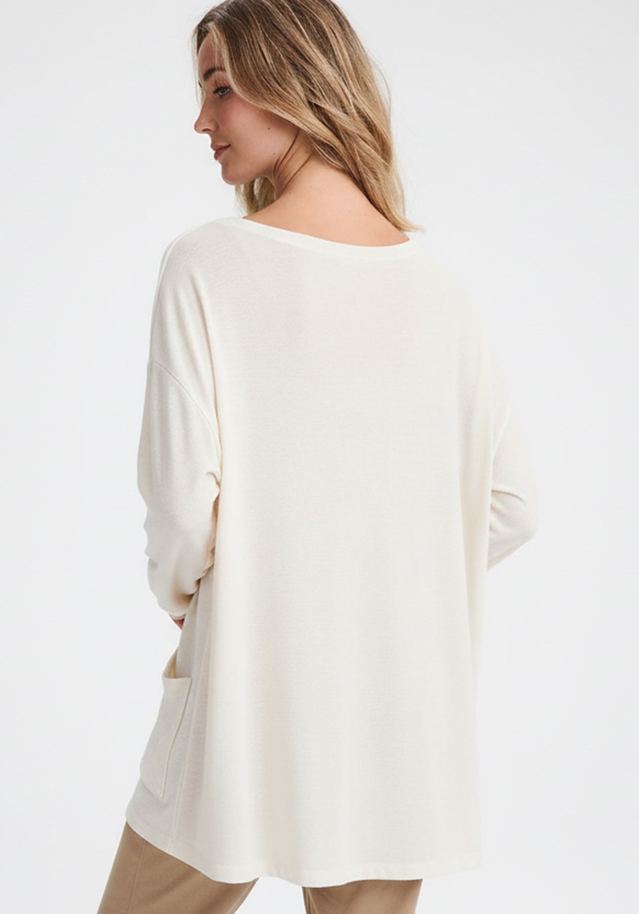 AUCLAIR - Off-white long sleeve top