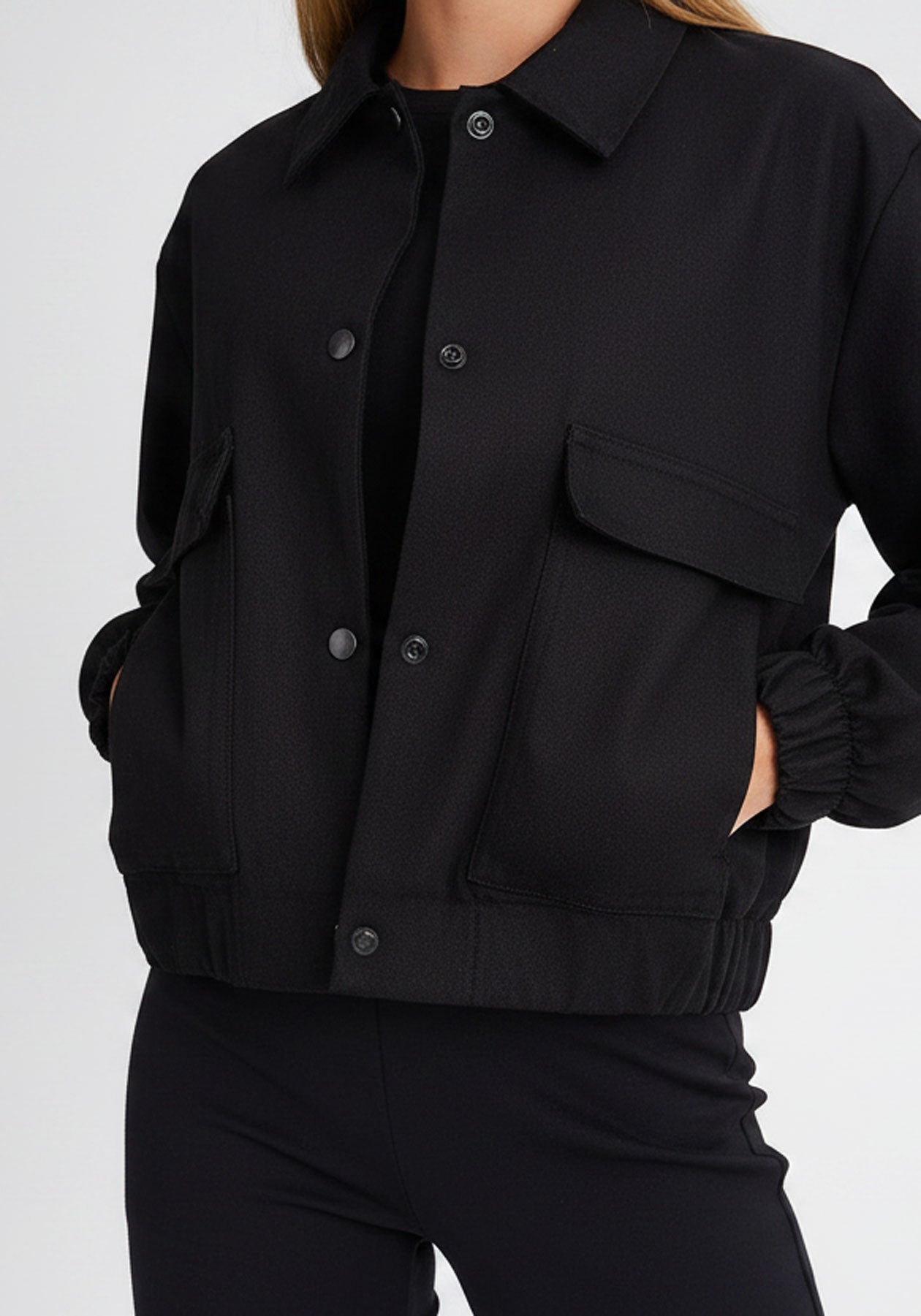 CHARLEVOIX - Grey bomber jacket