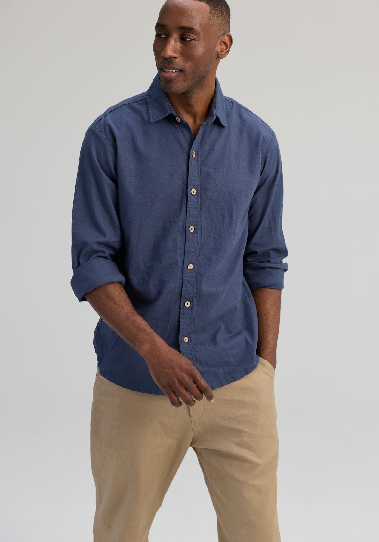 CHARLY | OÖM Chemise manches longues marine