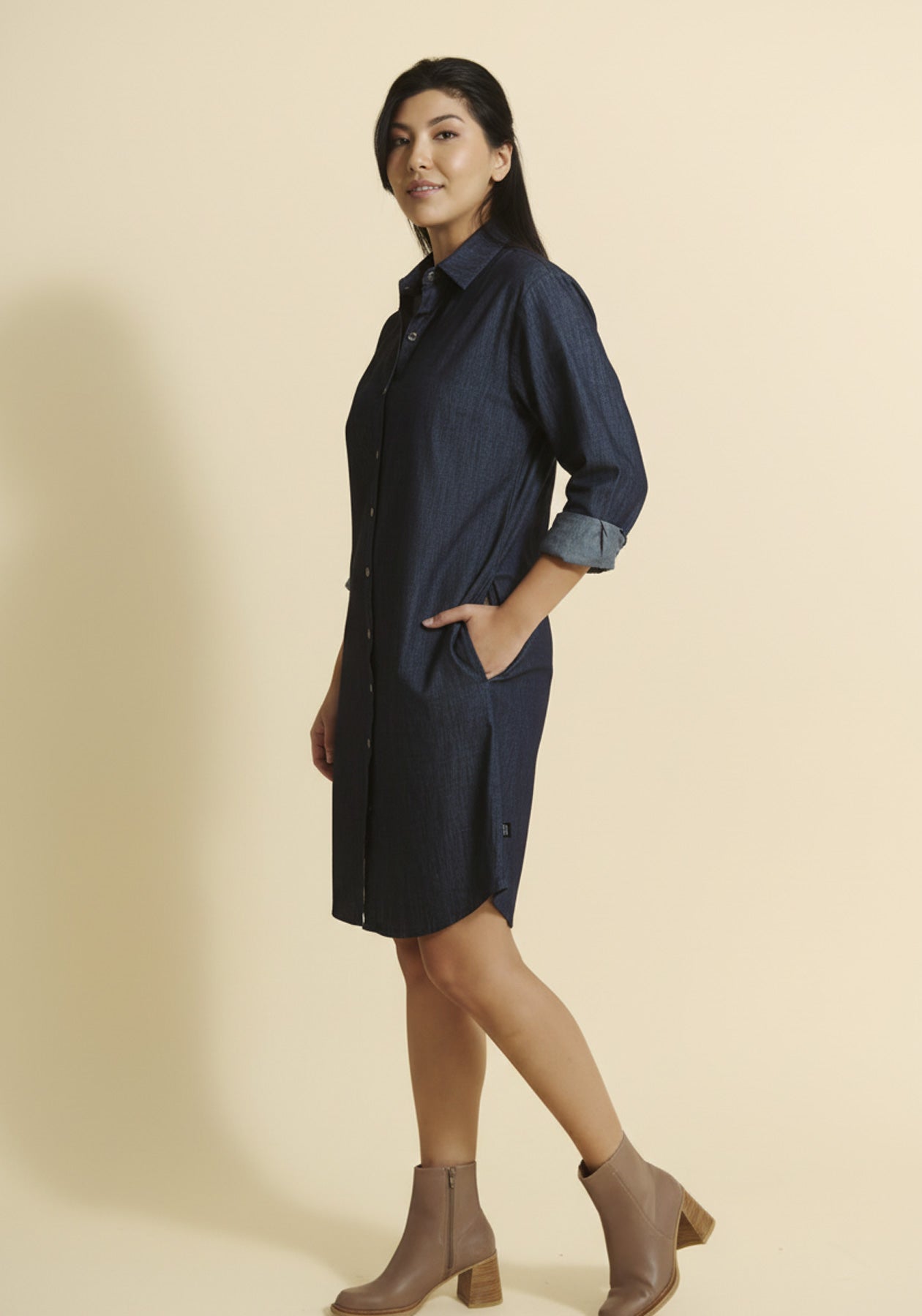 DONNACONA - Robe chemise jeans