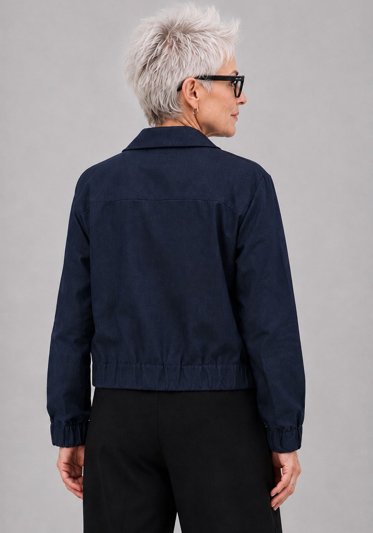 CHARLEVOIX - Denim bomber jacket