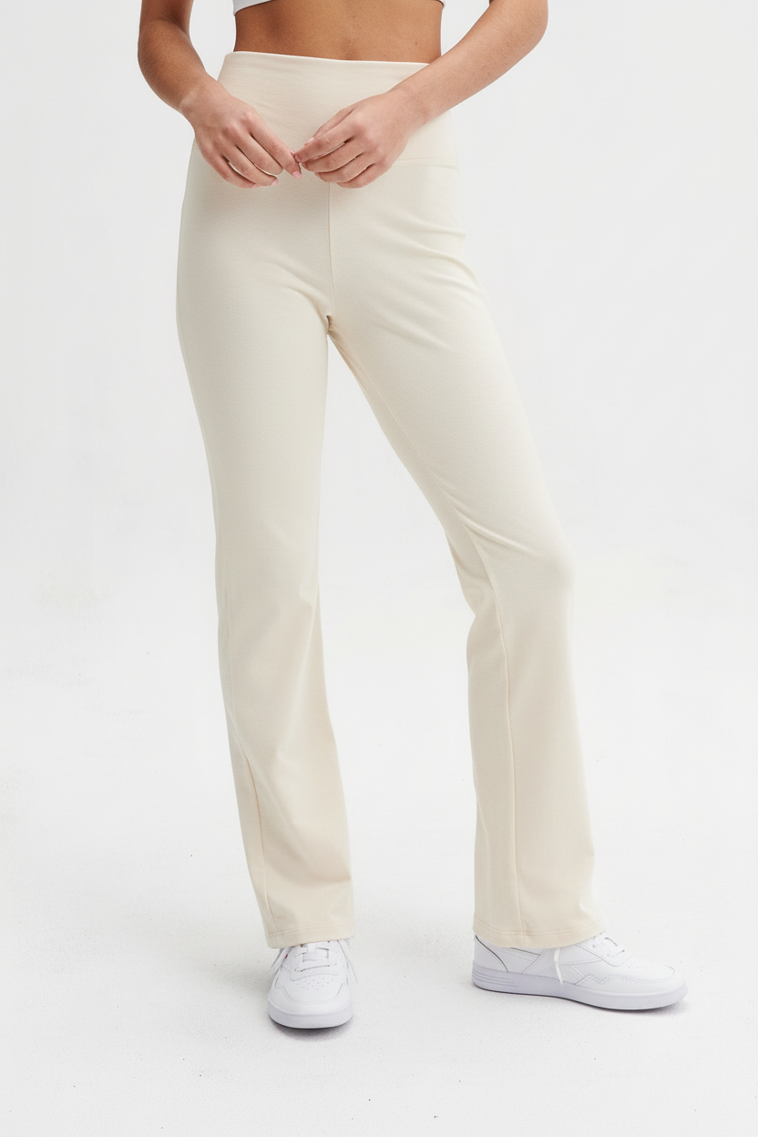 Legging couleur crème