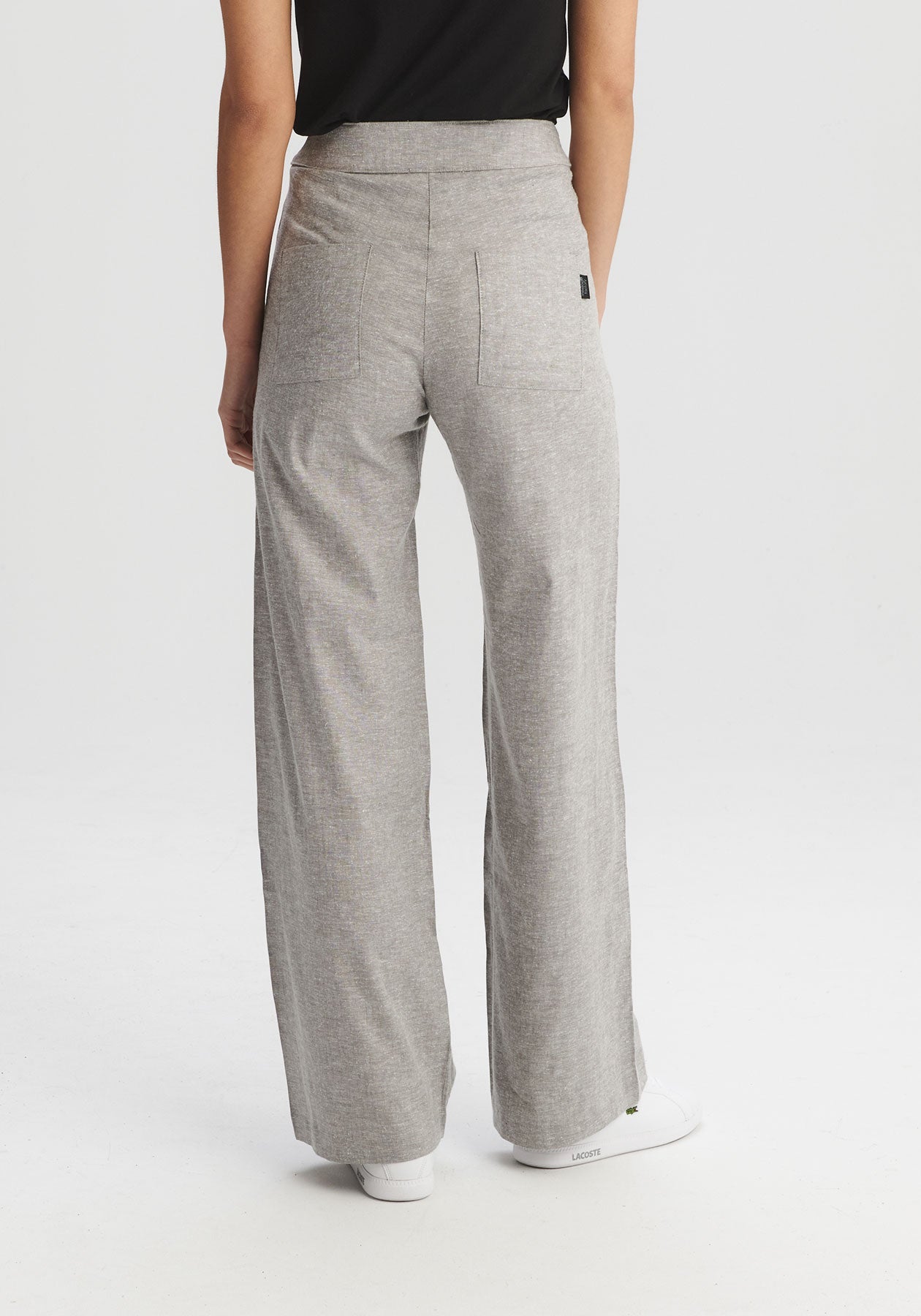 RICHELIEU - Pantalon taille haute gris-Bas-Message Factory