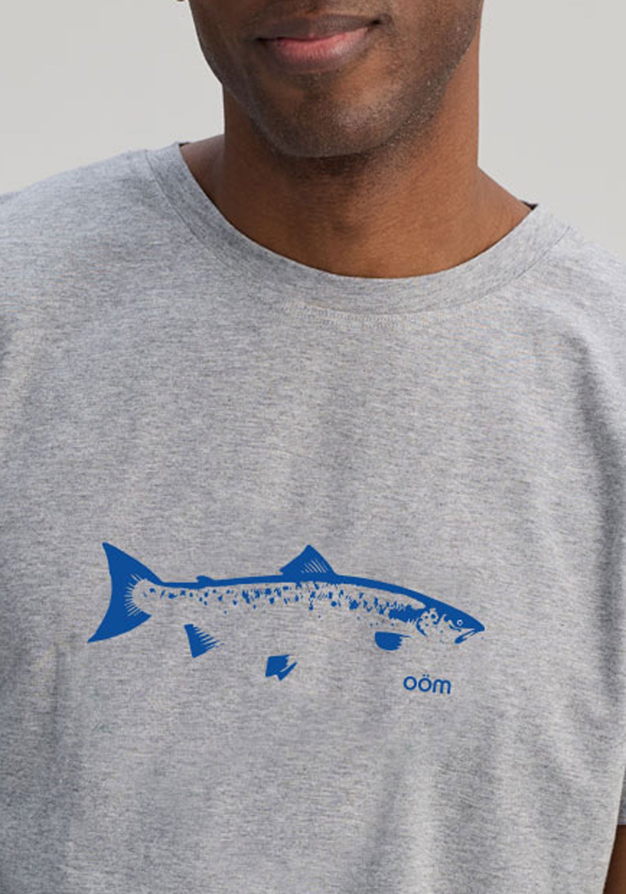 PÊCHEUR - OÖM T-shirt gris chiné