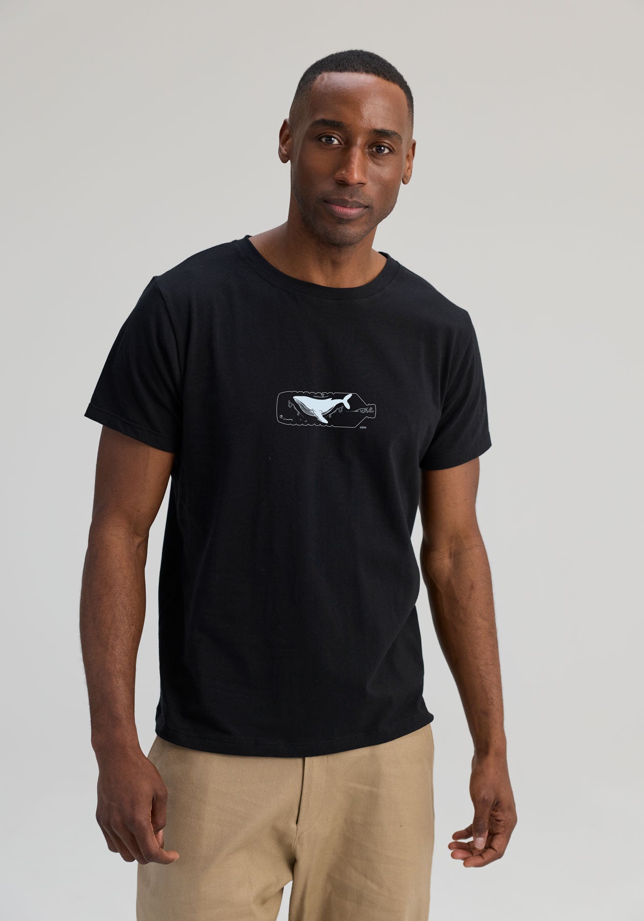 Message en bouteille | OÖM T-shirt noir